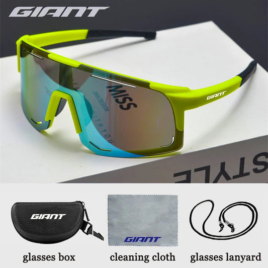 Giant 【Grado Profesional】Gafas de sol para ciclismo y pesca: protección UV, antideslumbrantes, resistentes a impactos, deportes al aire libre con estuche