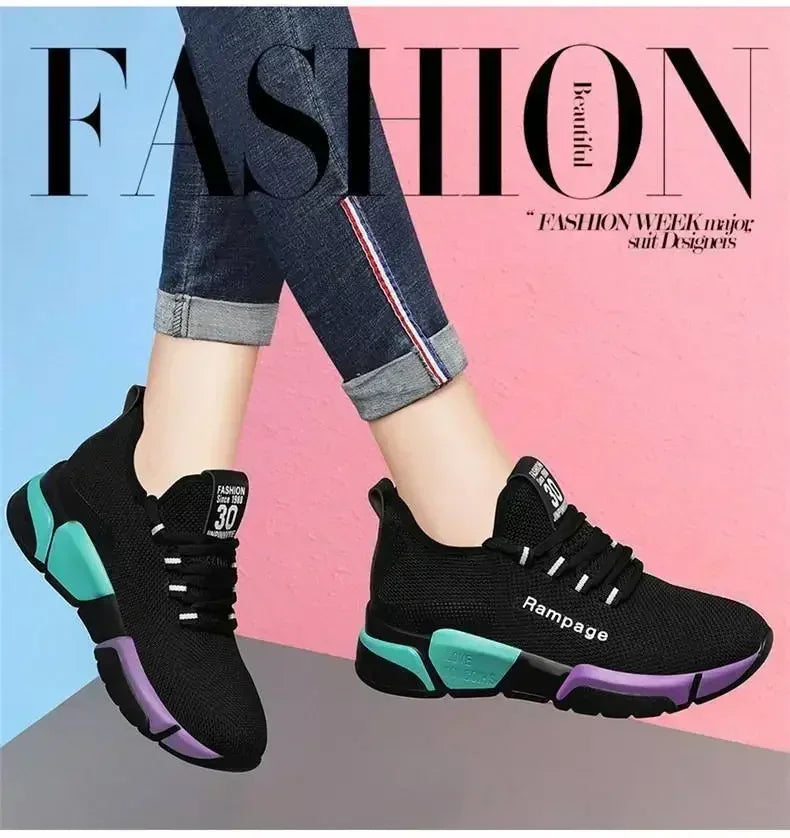 Nuevos zapatos de mujer modernos y sencillos, zapatos cómodos para mujer, zapatos deportivos ligeros y cómodo para primavera y otoño