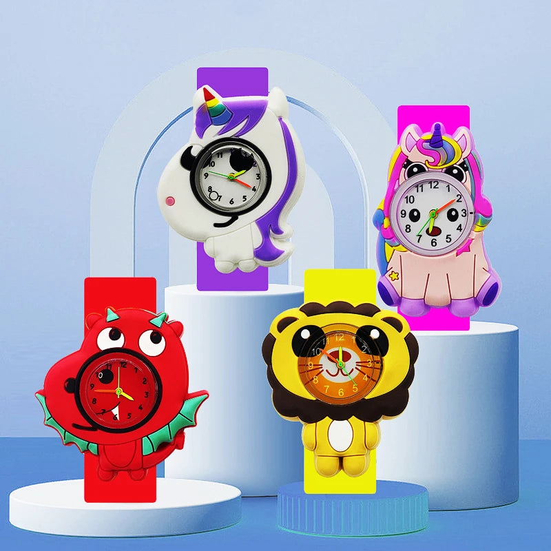 Reloj de unicornio juguetes para niños, relojes de cuarzo para niños, reloj para niños, reloj para bebé, regalo de Navidad