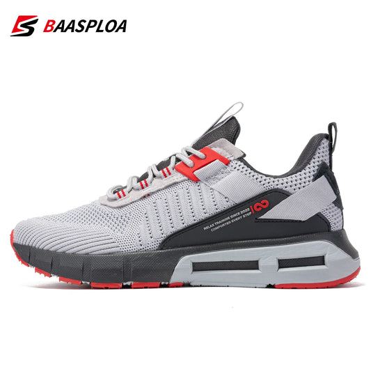 Zapatos deportivos para hombre, zapatos de malla transpirable, zapatillas informales ligeras antideslizantes a la moda para actividades al aire libre con cordones