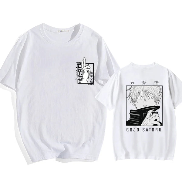 Nueva camiseta Satoru Gojo Field expandida Street Cool Satoru Gojo Camiseta estampada camisa verano Punk Harajuku camiseta Top
