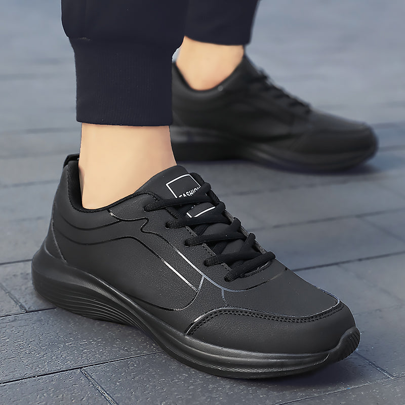 Zapatos para hombre, zapatillas cálidas de invierno para hombre, zapatos antideslizantes transpirables, zapatos informales suaves con cordones, ligeros