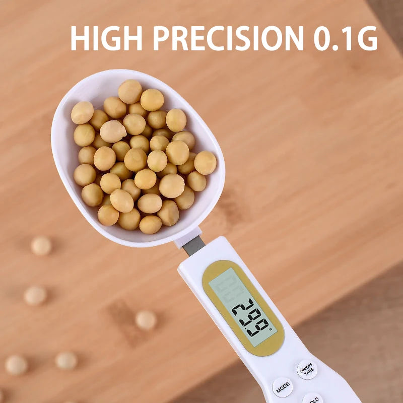 Báscula electrónica de cocina, 500g, 0,1g, LCD, medición Digital de alimentos, harina, cuchara Digital, Mini herramienta de cocina para báscula de café con leche