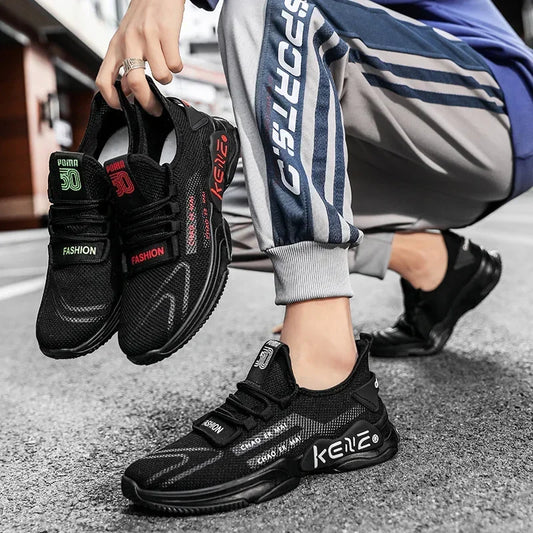Nuevas zapatillas deportivas informales para hombre, zapatos de coco para correr deportes