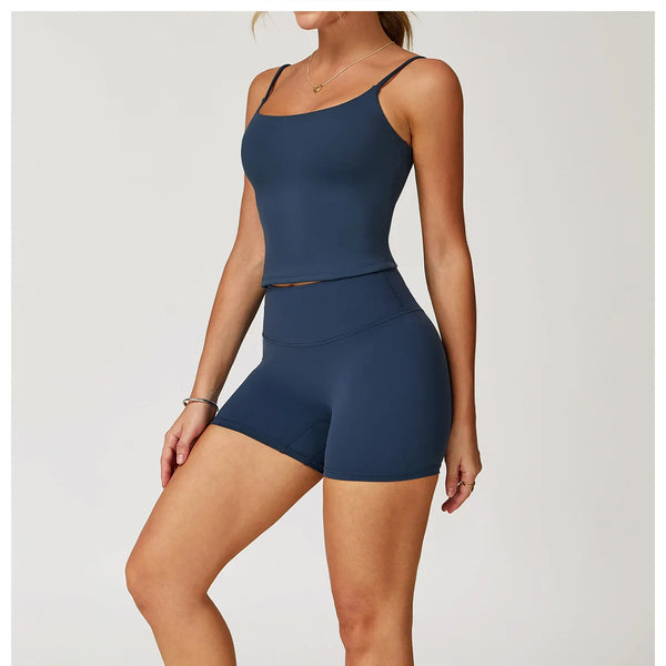 Conjunto deportivo de 2 piezas para mujer, atractivo y cómodo