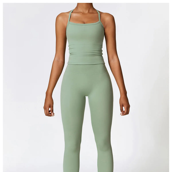 Conjunto deportivo de 2 piezas para mujer, muévete con comodidad y seguridad al momento de hacer ejercicio