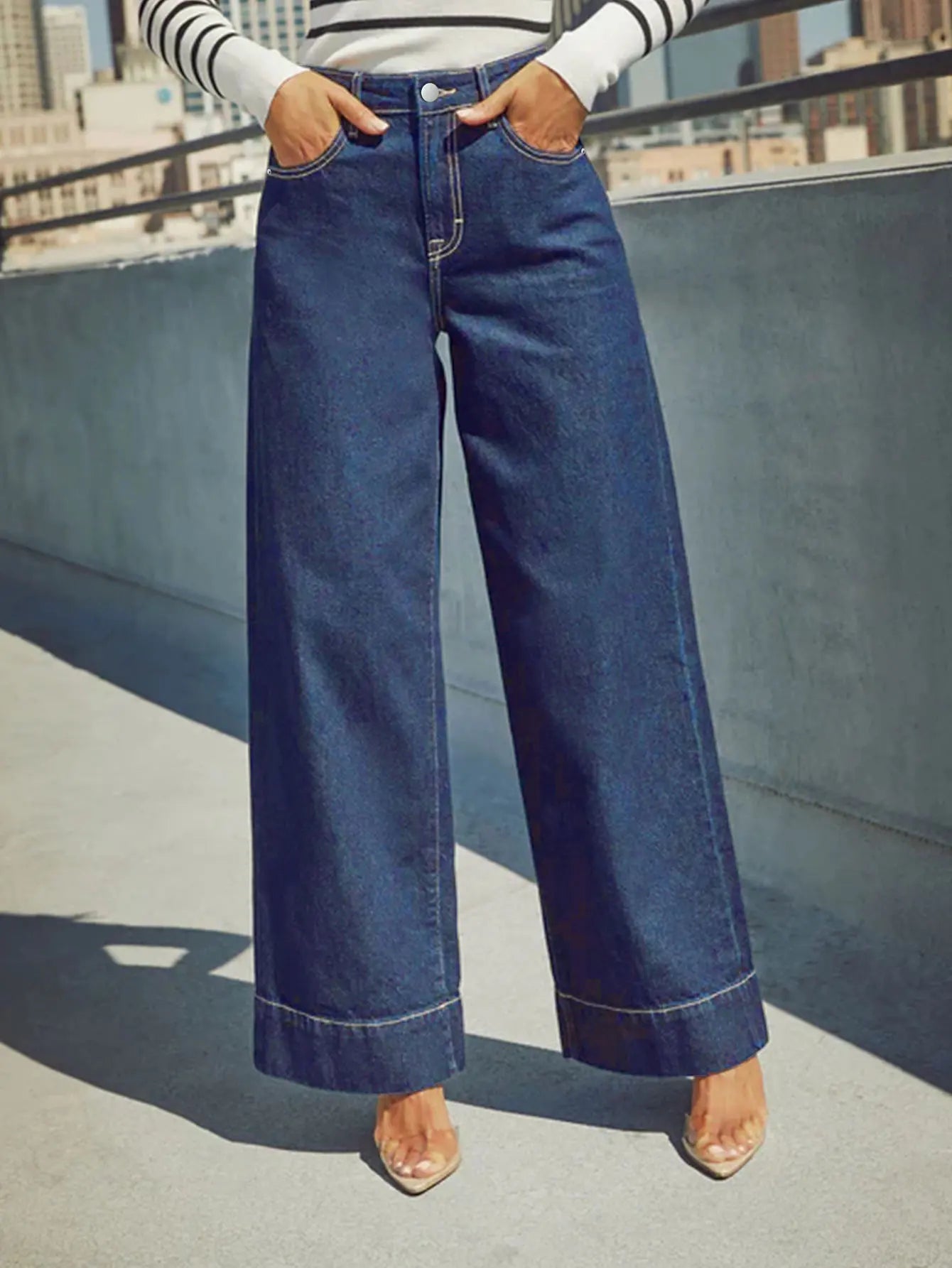 Nuevo pantalon Jean de alta calidad para mujer con estilo elegante y moderno