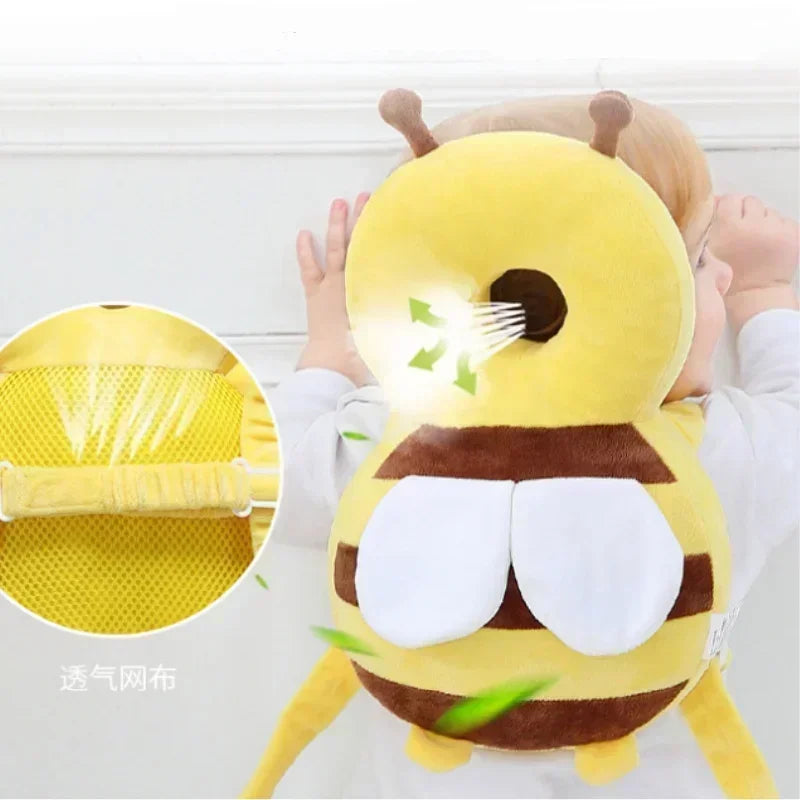 Nuevo Protector de espalda para aprender a caminar, almohada protectora anticaída de dibujos animados para bebé, cojín Protector de cabeza seguro para niños