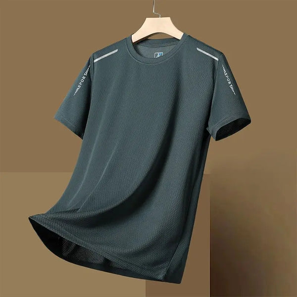 Camiseta deportiva de secado rápido para hombre, camiseta para correr