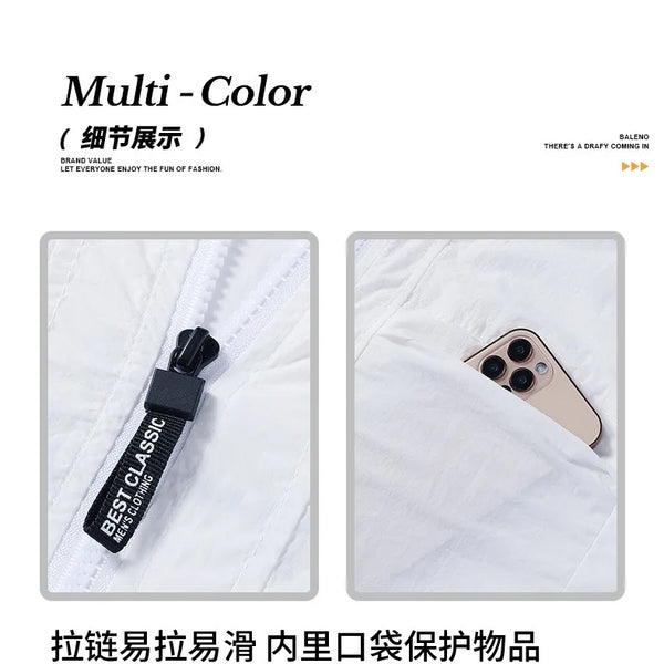 Chaqueta con capucha grande de seda helada de verano para hombres, ligera, transpirable, de secado rápido, ropa de pesca con protección solar, chaqueta con capucha a la moda