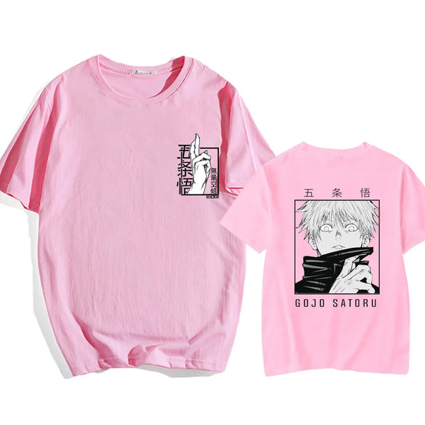 Nueva camiseta Satoru Gojo Field expandida Street Cool Satoru Gojo Camiseta estampada camisa verano Punk Harajuku camiseta Top