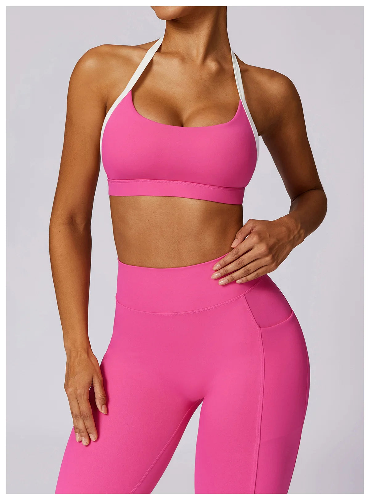 Conjunto deportivo para mujer, conjunto de 2 unidades ajustables y cómodos.