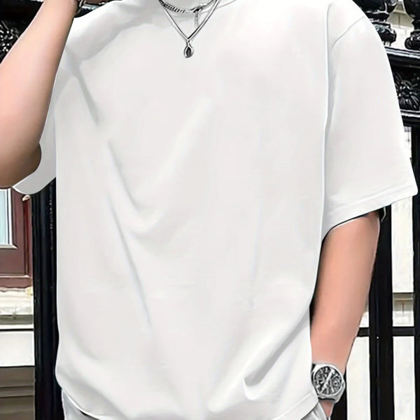 Camiseta holgada informal de poliéster 100% para hombre, camiseta deportiva con estampado de CALIFORNIA, cómoda, de manga corta y cuello redondo, de verano