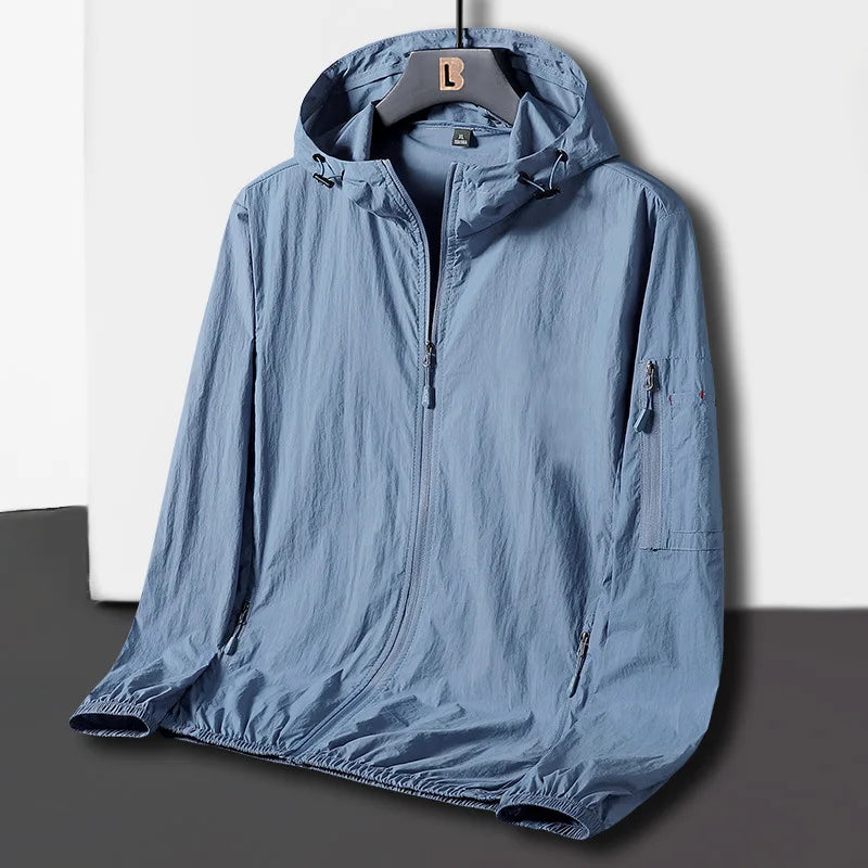 Chaqueta de verano para hombres, Camping, rompevientos, senderismo, pesca chaqueta de Trekking, Chaqueta de secado rápido