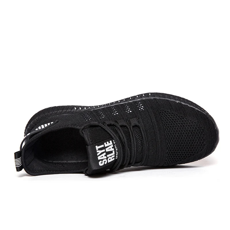 Zapatos de deporte a la moda para hombre, zapatos informales de malla con cordones, zapatillas ligeras transpirables para caminar, zapatos para hombre