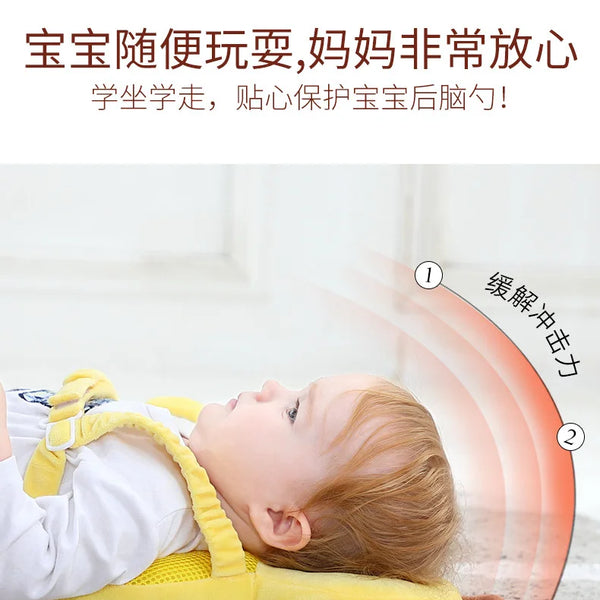 Nuevo Protector de espalda para aprender a caminar, almohada protectora anticaída de dibujos animados para bebé, cojín Protector de cabeza seguro para niños