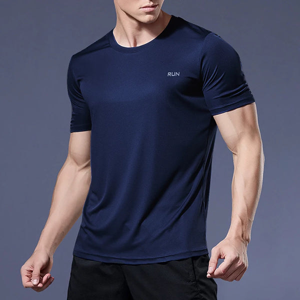 Camisetas deportiva para hombre, Camiseta deportiva de compresión de secado rápido, gimnasio y Fitness