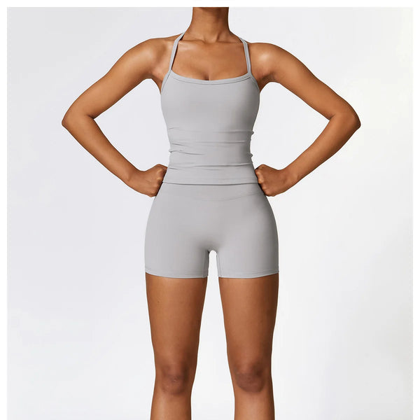 Conjunto deportivo de 2 piezas para mujer, muévete con comodidad y seguridad al momento de hacer ejercicio