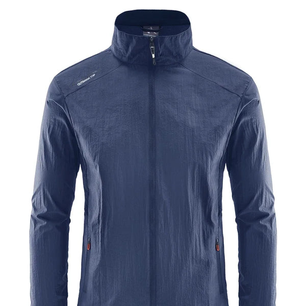 Chaqueta de senderismo de secado rápido para hombre, abrigos impermeables con protección solar UV, para deportes al aire libre, pesca, Camping, correr, verano
