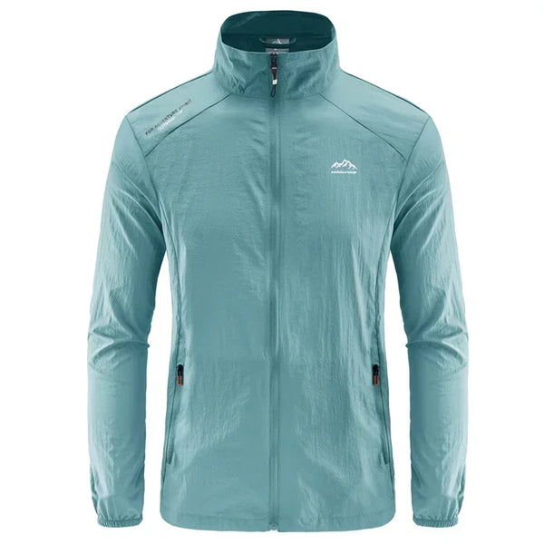 Chaqueta de senderismo de secado rápido para hombre, abrigos impermeables con protección solar UV, para deportes al aire libre, pesca, Camping, correr, verano