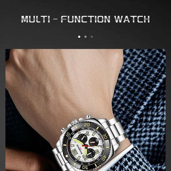 Nuevo reloj impermeable para hombres moda militar deportes cuarzo hombres reloj Casual fecha de negocios cronógrafo