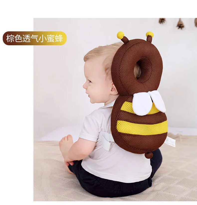 Nuevo Protector de espalda para aprender a caminar, almohada protectora anticaída de dibujos animados para bebé, cojín Protector de cabeza seguro para niños