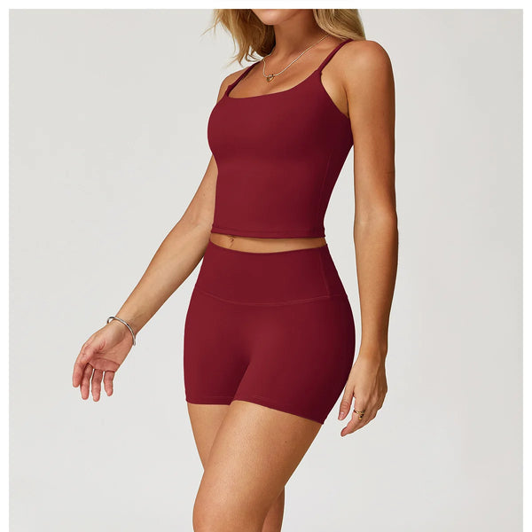 Conjunto deportivo de 2 piezas para mujer, atractivo y cómodo