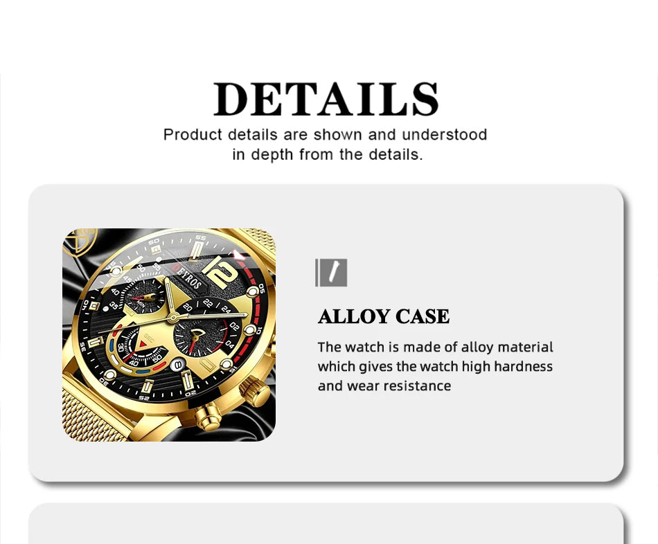 Relojes de negocios a la moda para hombre, reloj de pulsera de cuarzo con correa de malla de acero inoxidable de lujo, reloj luminoso