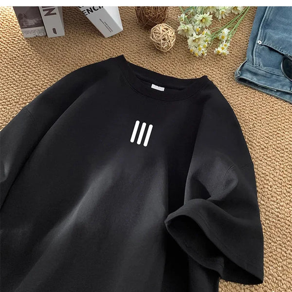 Camisetas de gran tamaño para hombre, Camiseta de algodón para hombre, camisetas con estampado de moda para hombre