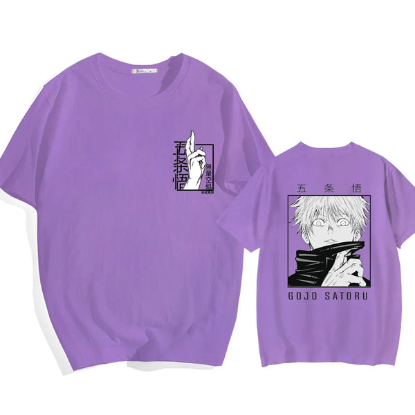 Nueva camiseta Satoru Gojo Field expandida Street Cool Satoru Gojo Camiseta estampada camisa verano Punk Harajuku camiseta Top