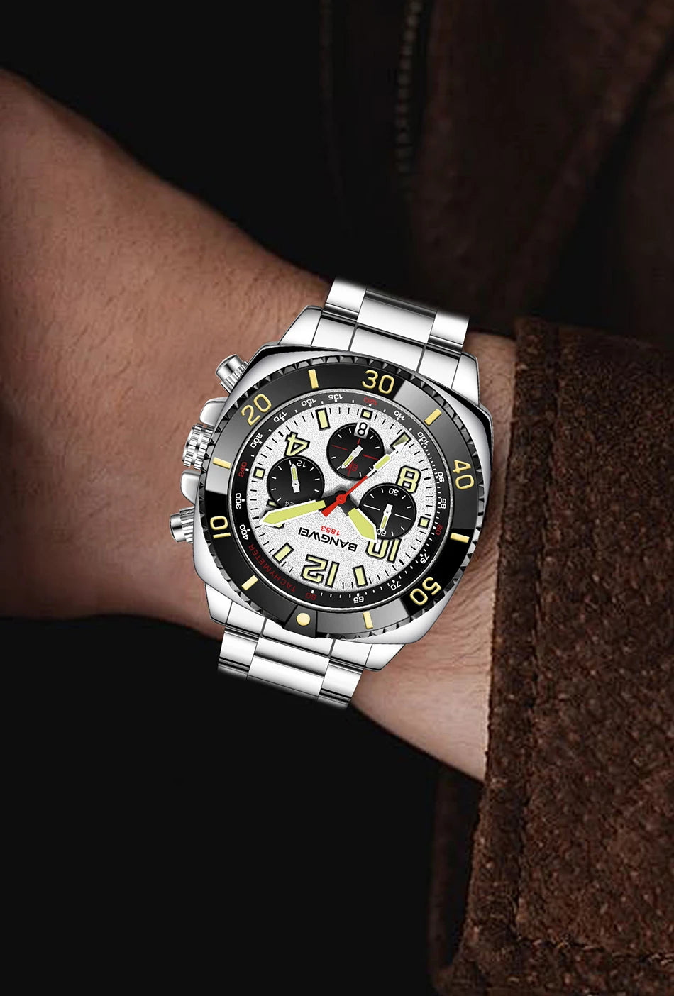 Nuevo reloj impermeable para hombres moda militar deportes cuarzo hombres reloj Casual fecha de negocios cronógrafo