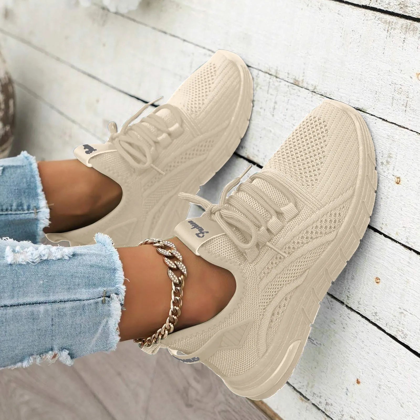 Zapatos de lona para mujer, zapatos deportivos para todas las estaciones, punta redonda, boca profunda
