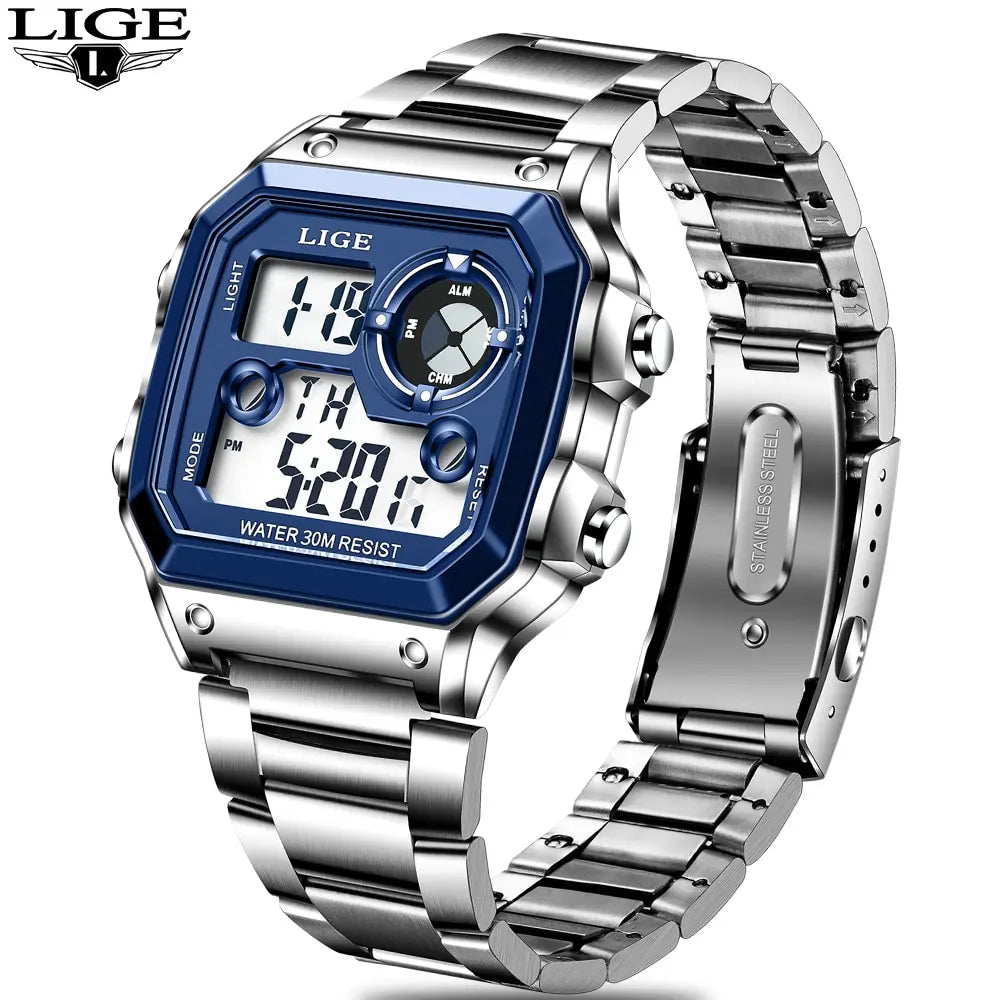 Nuevo reloj de marca de lujo para hombre, reloj digital de alta calidad para toda ocasión