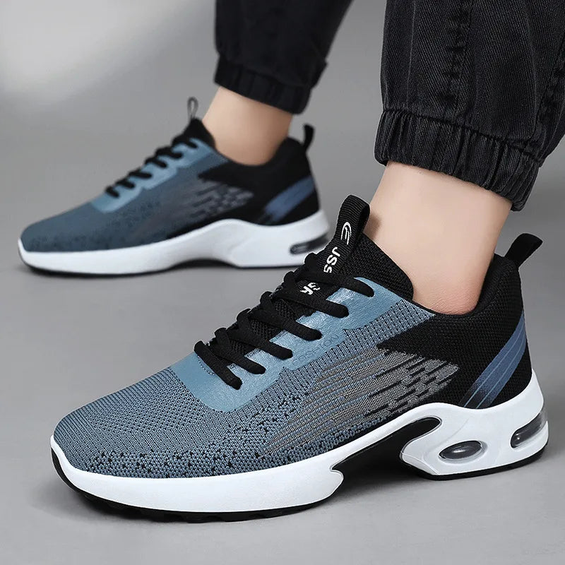 Zapatos de vestir informales para hombre 2025, nuevos zapatos deportivos suaves, cómodos zapatos de tenis transpirables, zapatos para caminar de malla ligera para exteriores