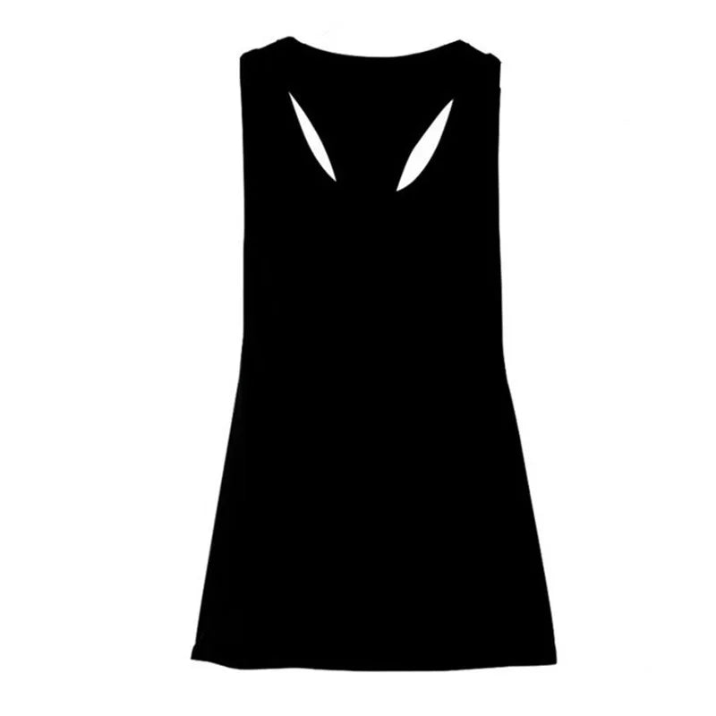 Camiseta deportiva nueva para mujer, camiseta sin mangas deportiva para Fitness, parte trasera en forma de T, camiseta sin mangas ajustada de secado rápido para hacer deporte