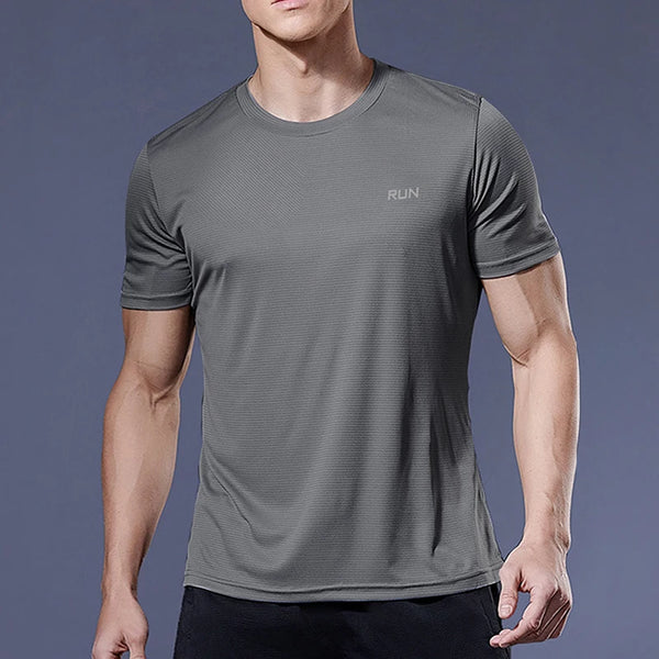 Camisetas deportiva para hombre, Camiseta deportiva de compresión de secado rápido, gimnasio y Fitness