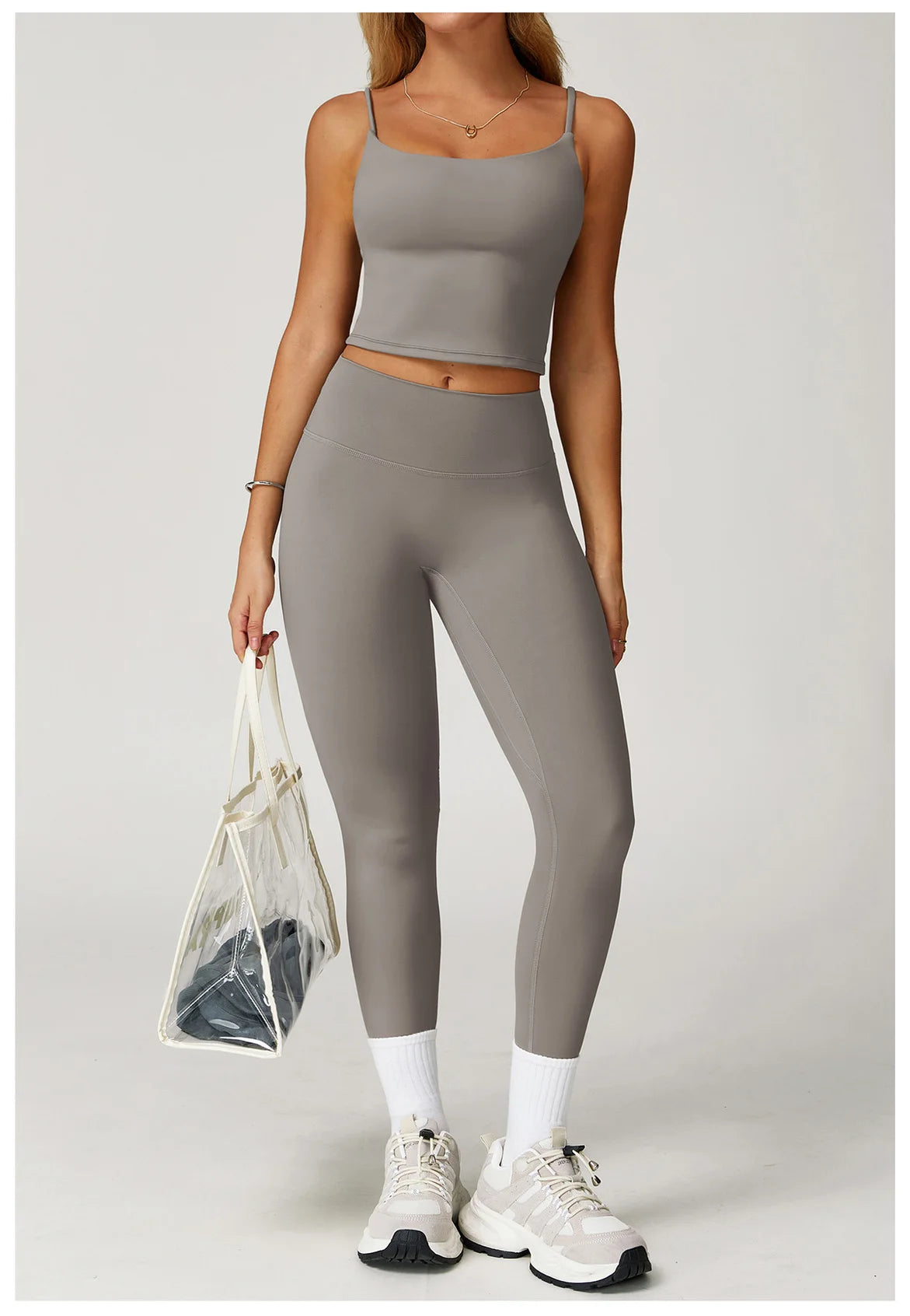 Conjunto deportivo de 2 piezas para mujer, atractivo y cómodo