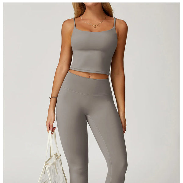 Conjunto deportivo de 2 piezas para mujer, atractivo y cómodo