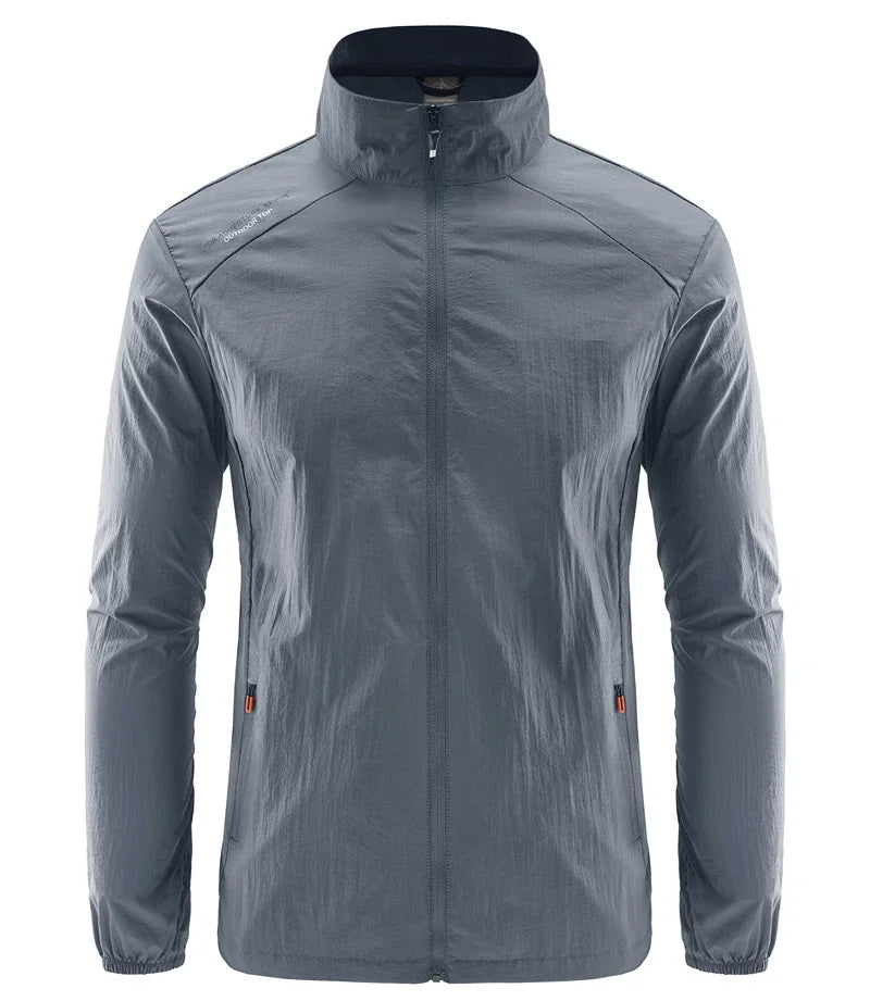 Chaqueta de senderismo de secado rápido para hombre, abrigos impermeables con protección solar UV, para deportes al aire libre, pesca, Camping, correr, verano