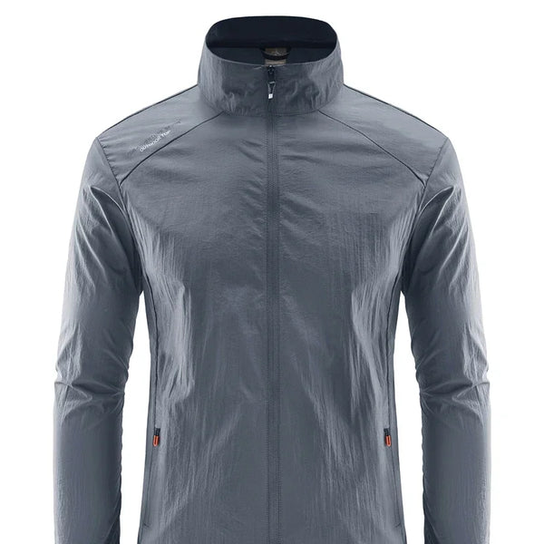 Chaqueta de senderismo de secado rápido para hombre, abrigos impermeables con protección solar UV, para deportes al aire libre, pesca, Camping, correr, verano