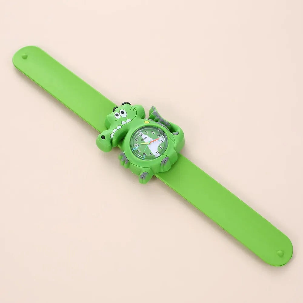 Reloj de dibujos animados 3D para niños, astronauta, aves de corral, frutas, flores, cuarzo, arcoíris, amor, pastel de cumpleaños, regalo para bebé, juguete