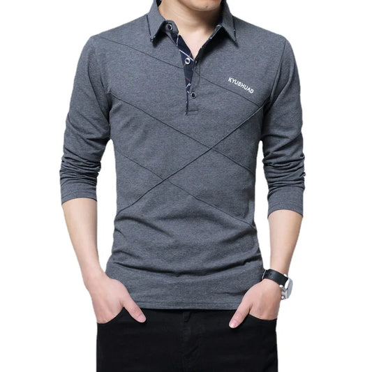 camisa de marca TFETTERS, Camiseta larga para hombre, camiseta de diseñador a rayas vuelto, Camiseta holgada informal ajustada de algodón para hombre de talla grande