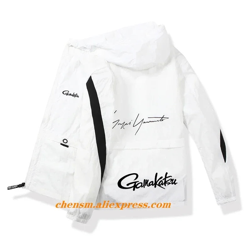Chaqueta de pesca Gamakatsu, ropa de pesca con capucha, deportes al aire libre, ropa transpirable para correr
