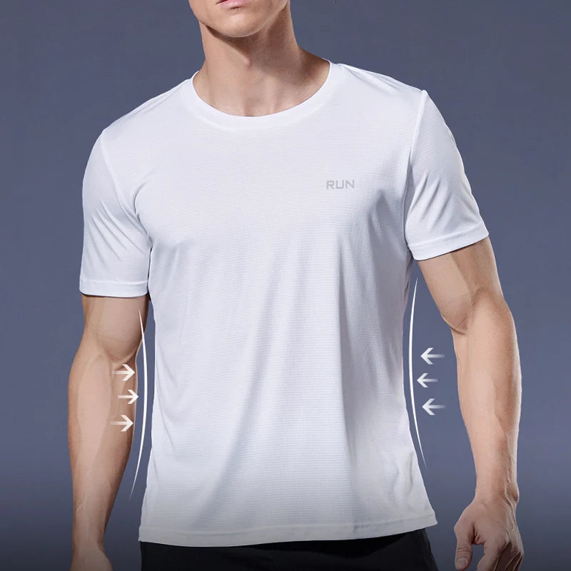Camisetas deportiva para hombre, Camiseta deportiva de compresión de secado rápido, gimnasio y Fitness
