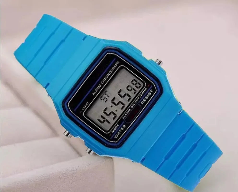 Reloj simple y llamativo para hombre, con esfera cuadrada pequeña, banda de silicona, reloj informal de moda para hombre