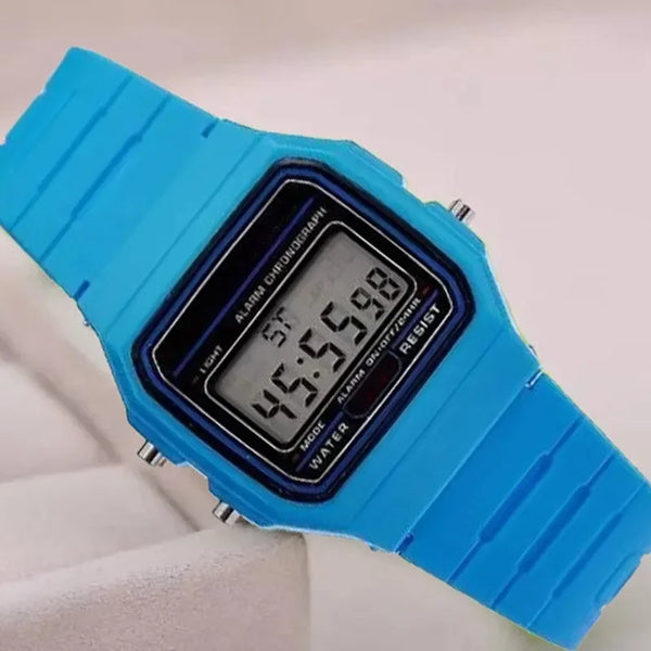 Reloj simple y llamativo para hombre, con esfera cuadrada pequeña, banda de silicona, reloj informal de moda para hombre