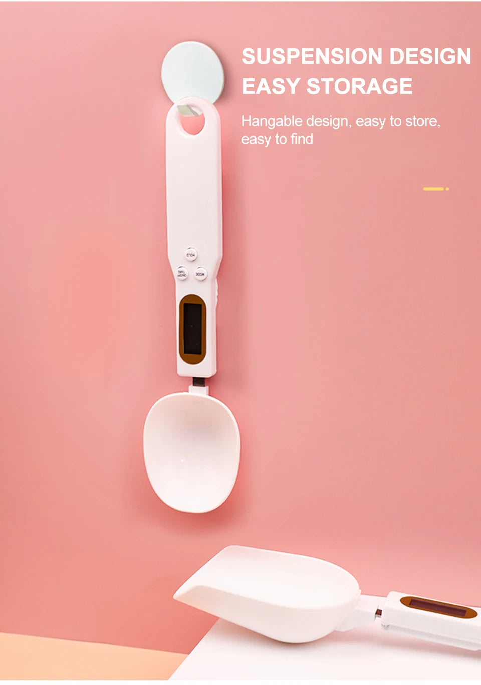 Nueva cuchara de pesaje ajustable con medición Digital LCD, báscula para café en polvo, báscula para hornear, cuchara medidora electrónica, herramientas de cocina