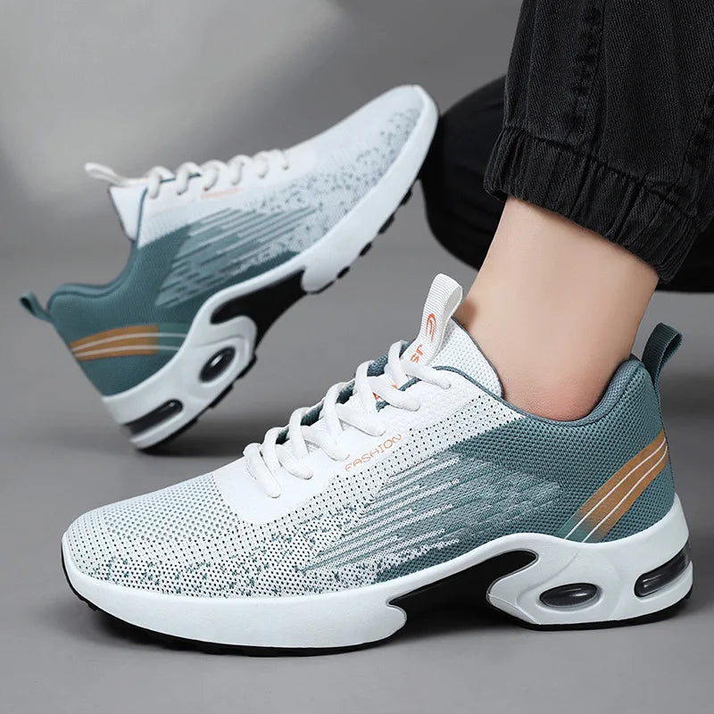 Zapatos de vestir informales para hombre 2025, nuevos zapatos deportivos suaves, cómodos zapatos de tenis transpirables, zapatos para caminar de malla ligera para exteriores