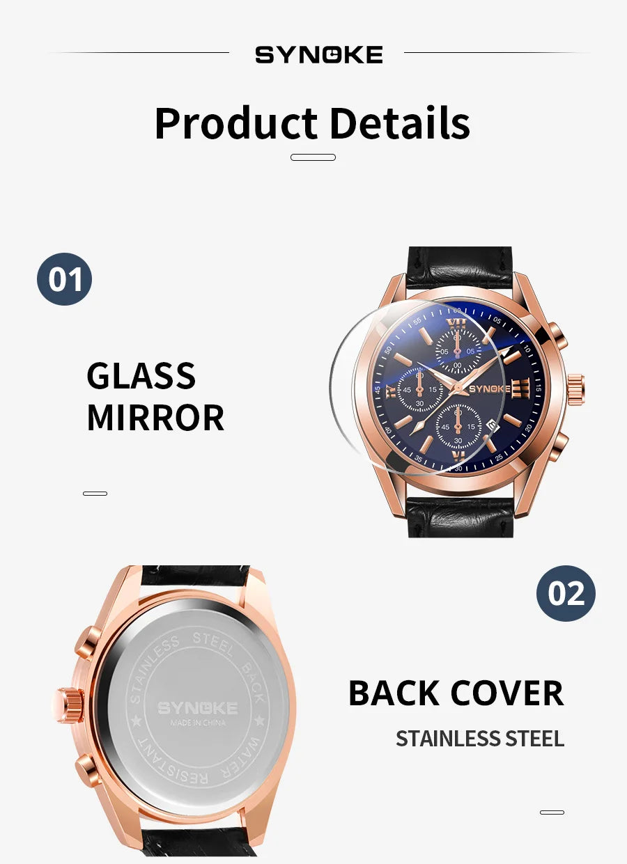 Reloj de cuarzo para hombre, cronógrafo con correa No mecánica, de aleación, con brillo nocturno, resistente al agua, con calendario, a la moda, para negocios