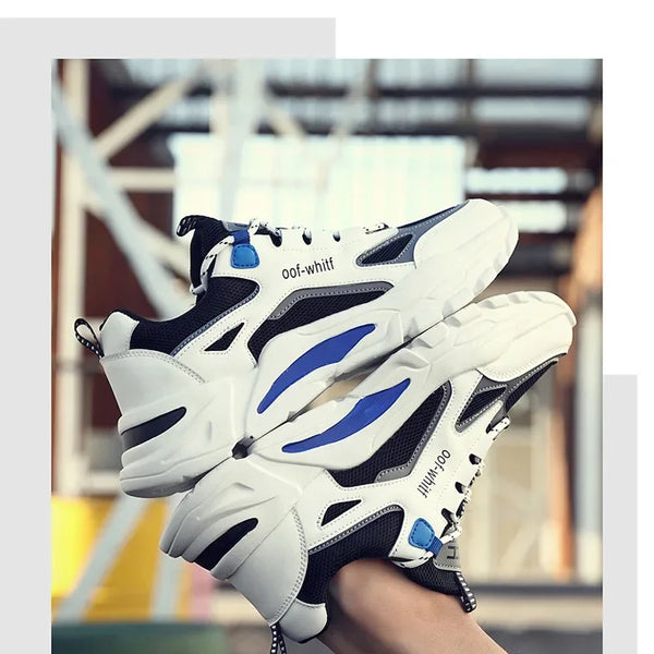 2025 nuevos zapatos de primavera para hombre, zapatos de malla transpirables de tendencia de primavera, zapatos deportivos y de ocio para correr, zapatos de moda, zapatos versátiles
